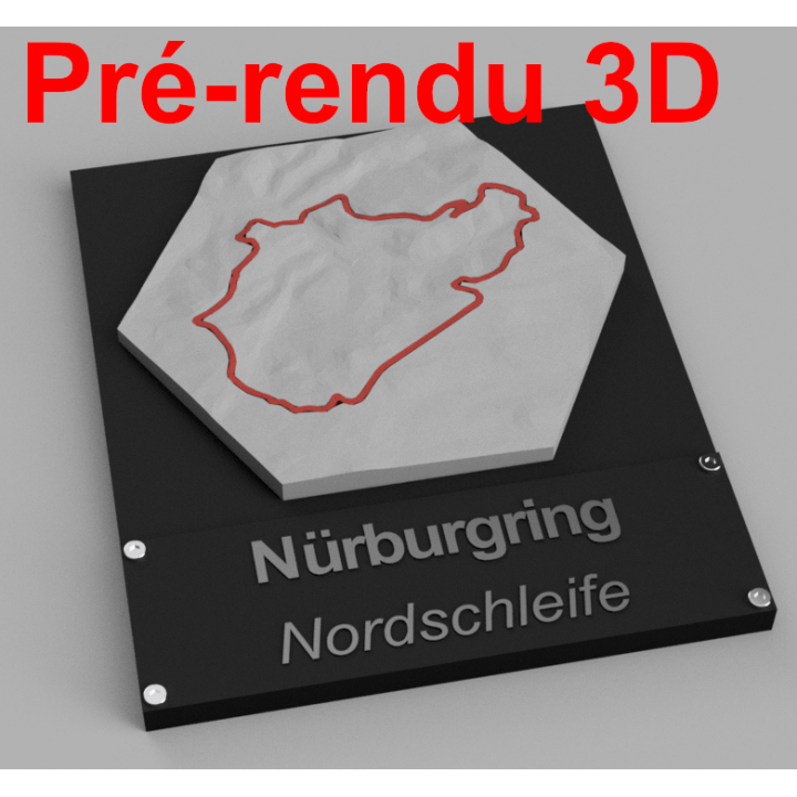 Plaque décorative – Tracé de circuit mythique