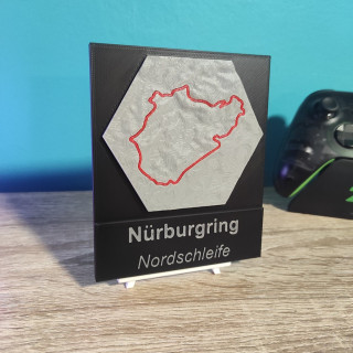 Plaque décorative – Tracé de circuit mythique