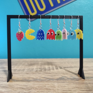 🟡 Boucles d’oreilles Pac-Man phosphorescentes 👻✨