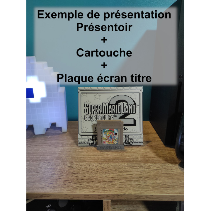 Présentoire pour jeu et plaque